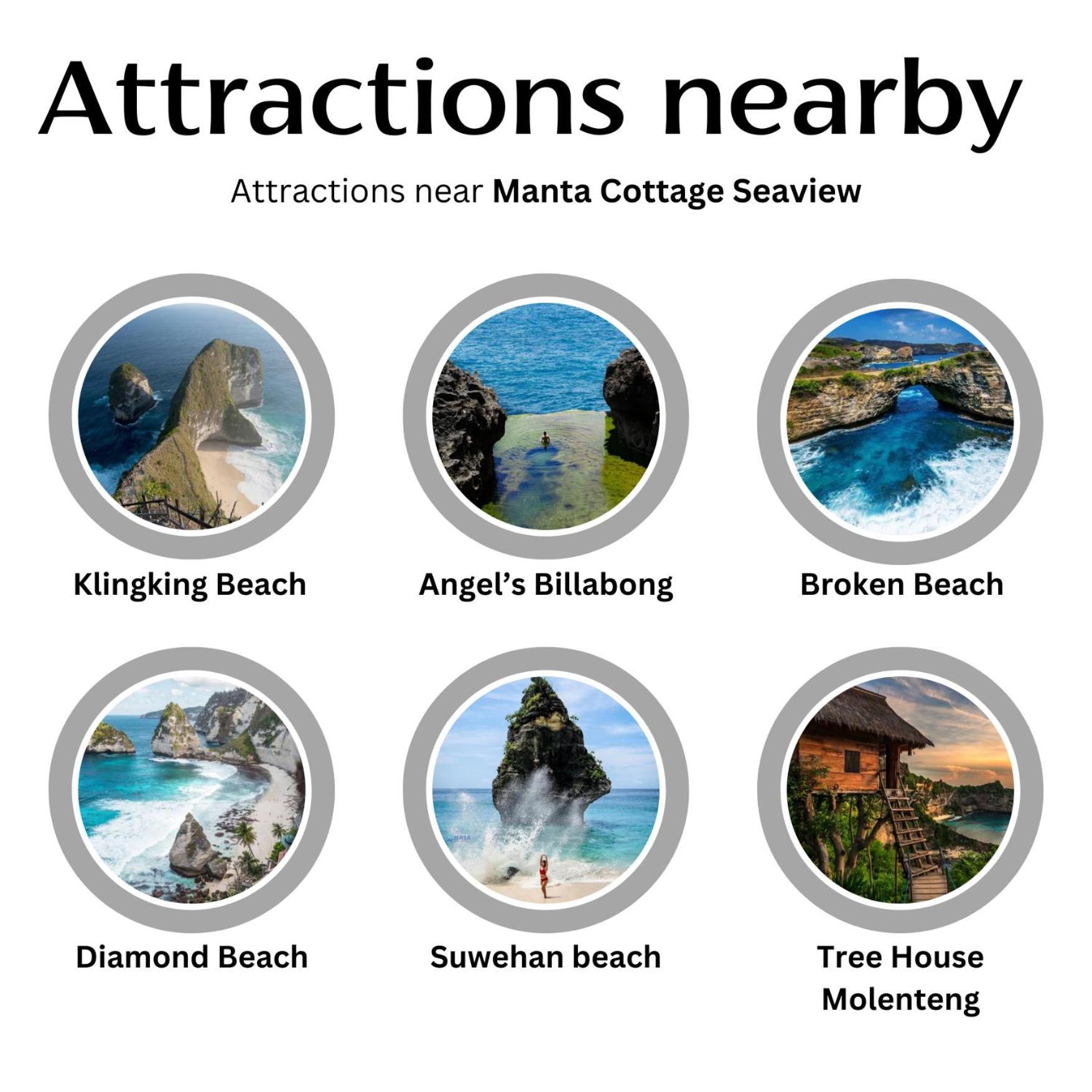 Manta Cottages With Sea View Batununggul Exterior photo